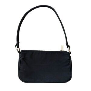 Mango Black Baguette Bag